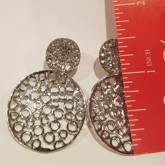 Sparking silver earrings - Picture 4 of 4